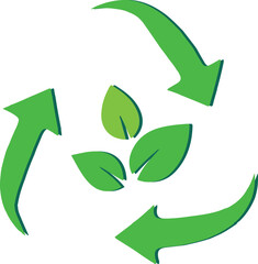 green recycle symbol