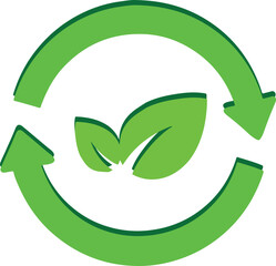 green recycle symbol