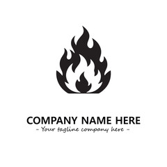 Fire Logo Company Design Illustration Vector Graphic Image