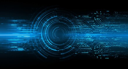 Obraz premium Abstract digital circuit technology background