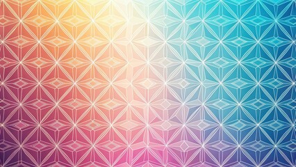 Geometric Pattern with Soft Focus on Gradient Background, gradient background