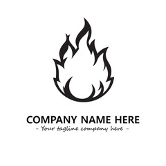 Fire Logo Company Design Illustration Vector Graphic Image