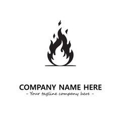Fire Logo Company Design Illustration Vector Graphic Image