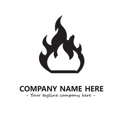 Fire Logo Company Design Illustration Vector Graphic Image
