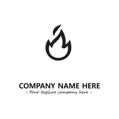 Obraz premium Fire Logo Company Design Illustration Vector Graphic Image