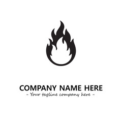 Fire Logo Company Design Illustration Vector Graphic Image
