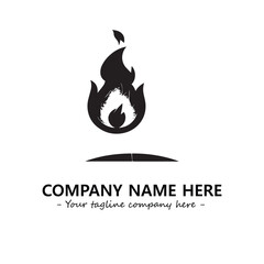 Fire Logo Company Design Illustration Vector Graphic Image
