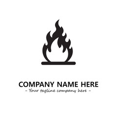 Fire Logo Company Design Illustration Vector Graphic Image
