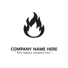 Fire Logo Company Design Illustration Vector Graphic Image