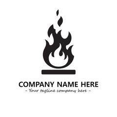Fire Logo Company Design Illustration Vector Graphic Image