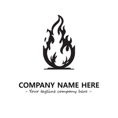 Fire Logo Company Design Illustration Vector Graphic Image