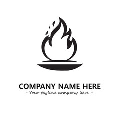 Fire Logo Company Design Illustration Vector Graphic Image