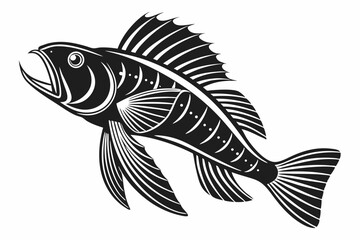 pleco sihouette black vector