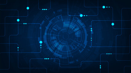 HUD screen tech system innovetion, sci-fi technology adstract background.