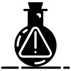 lab  jar vector glyph icon