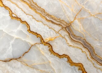 Elegant White Marble with Golden Veins A Luxurious Stone Texture