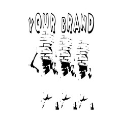Urban streetwear Aesthetic typography text vector graphic design