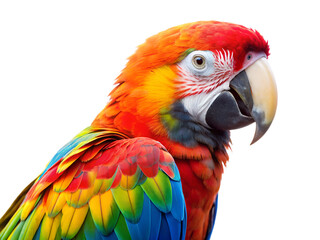 Obraz premium blue and yellow macaw isolated on white background. PNG Transparent file type with High Definition Quality