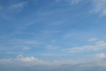 clear blue sky with no clouds. sun is shining brightly