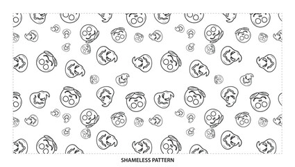 A collection of stylized flowers scattered across a white background