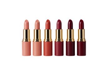 6 Stunning Lipstick Shades Perfect for Every Occasion on Transparent background