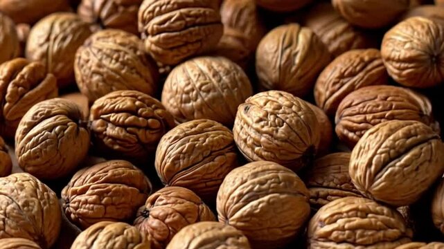 Walnuts Dry Fruit Video. Ai generated.