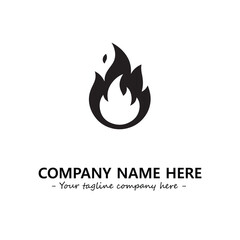 Obraz premium Fire Logo Company Design Illustration Vector Graphic Image