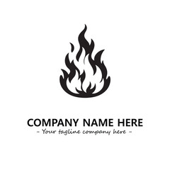 Fire Logo Company Design Illustration Vector Graphic Image