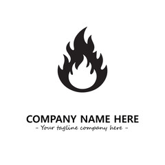 Fire Logo Company Design Illustration Vector Graphic Image