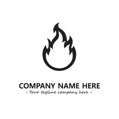 Fire Logo Company Design Illustration Vector Graphic Image