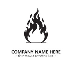 Fire Logo Company Design Illustration Vector Graphic Image