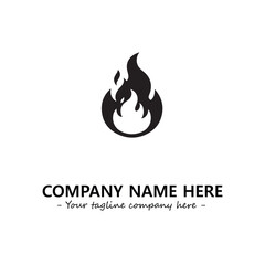 Fire Logo Company Design Illustration Vector Graphic Image
