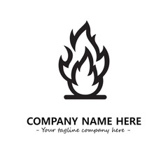 Fire Logo Company Design Illustration Vector Graphic Image