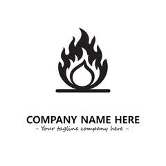 Fire Logo Company Design Illustration Vector Graphic Image