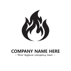 Fire Logo Company Design Illustration Vector Graphic Image