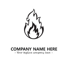 Fire Logo Company Design Illustration Vector Graphic Image