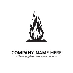 Fire Logo Company Design Illustration Vector Graphic Image