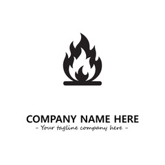 Fire Logo Company Design Illustration Vector Graphic Image