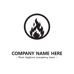 Fire Logo Company Design Illustration Vector Graphic Image