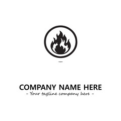 Fire Logo Company Design Illustration Vector Graphic Image