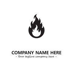 Fire Logo Company Design Illustration Vector Graphic Image