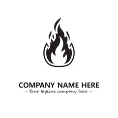 Fire Logo Company Design Illustration Vector Graphic Image