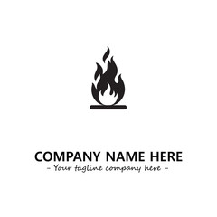 Fire Logo Company Design Illustration Vector Graphic Image