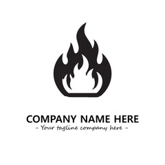 Fire Logo Company Design Illustration Vector Graphic Image