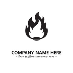 Fire Logo Company Design Illustration Vector Graphic Image