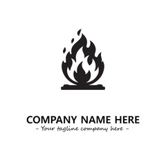 Fire Logo Company Design Illustration Vector Graphic Image