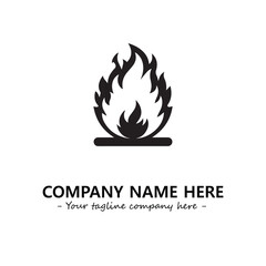 Fire Logo Company Design Illustration Vector Graphic Image