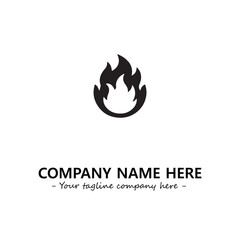 Fire Logo Company Design Illustration Vector Graphic Image