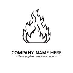 Fire Logo Company Design Illustration Vector Graphic Image