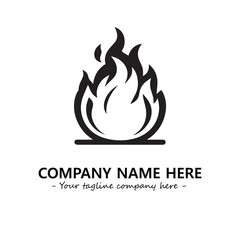 Fire Logo Company Design Illustration Vector Graphic Image